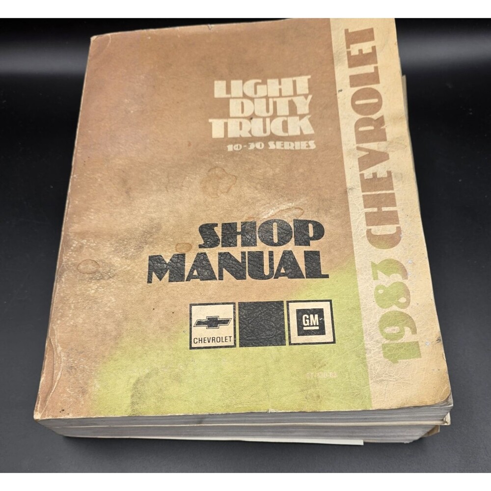 1983 Chevrolet Light Duty Truck Shop Service Manual 10-30 Series